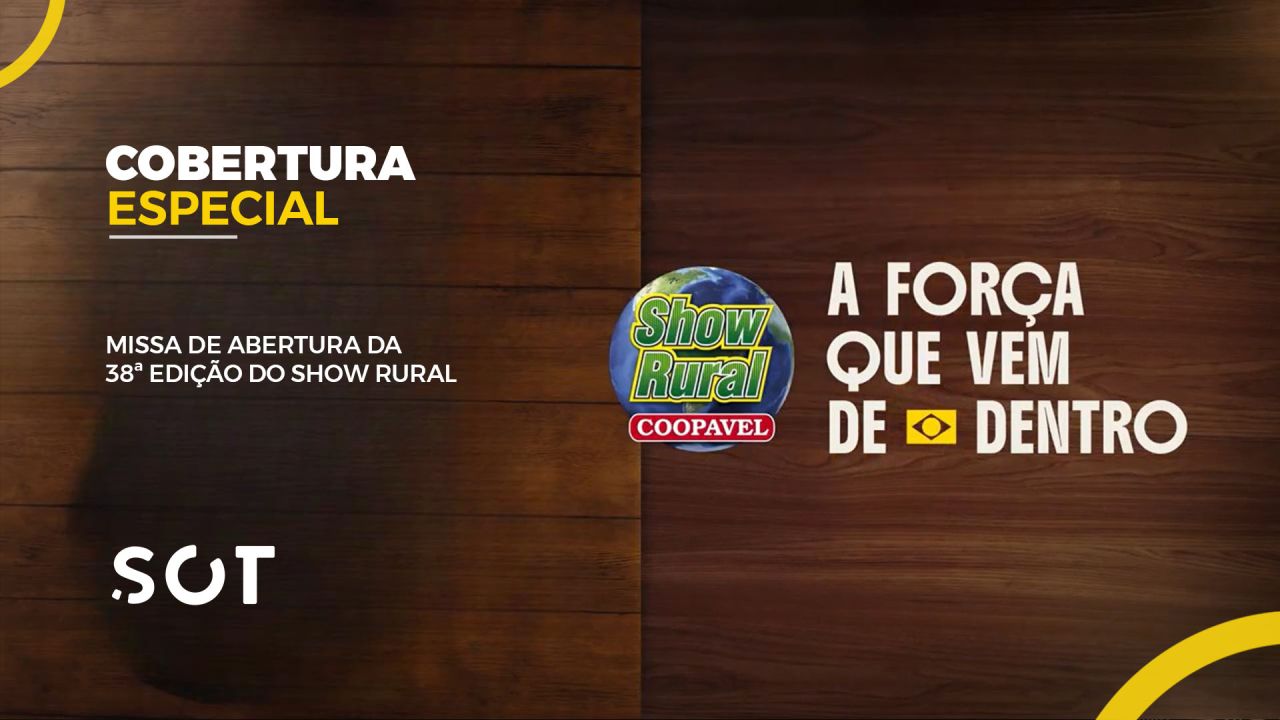 Missa de abertura do Show Rural Coopavel terá transmissão ao vivo pelo Portal SOT e marca início do maior evento do agro