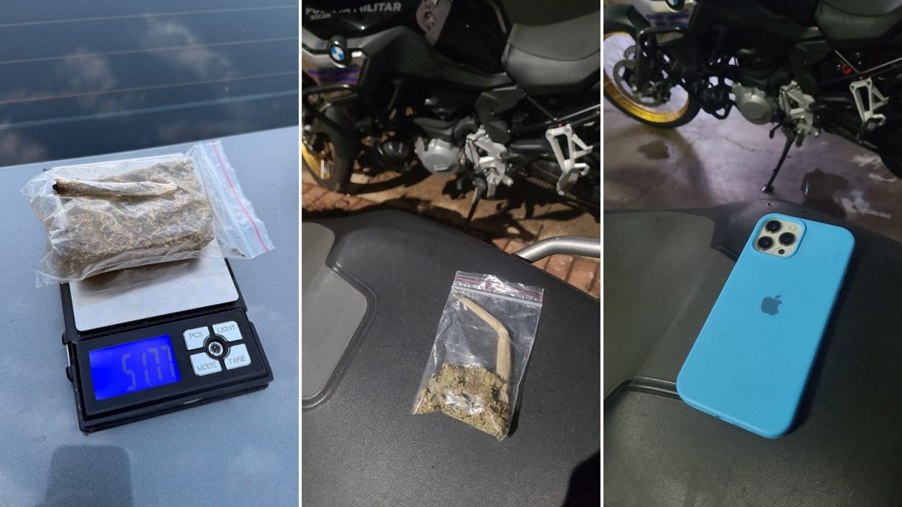 PM intensifica ações e apreende drogas e recupera iPhone roubado em Cascavel