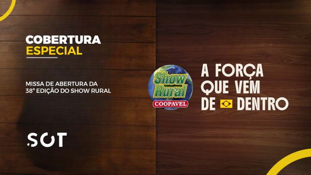 Missa de abertura do Show Rural Coopavel terá transmissão ao vivo pelo Portal SOT e marca início do maior evento do agro