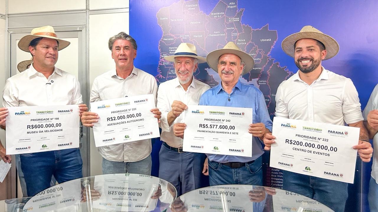 Prefeitura de Cascavel recebe mais de R$ 224 milhões de recursos para investimentos em áreas estratégicas do turismo