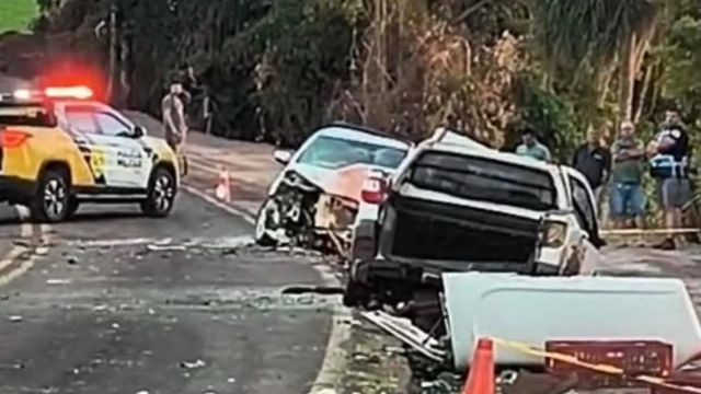Tragédia na PR-180: colisão entre camionetes e caminhão deixa um morto em Francisco Beltrão