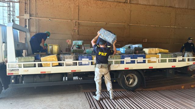 Mais de 3 toneladas de maconha são encontradas escondidas em carga de soja no Paraná
