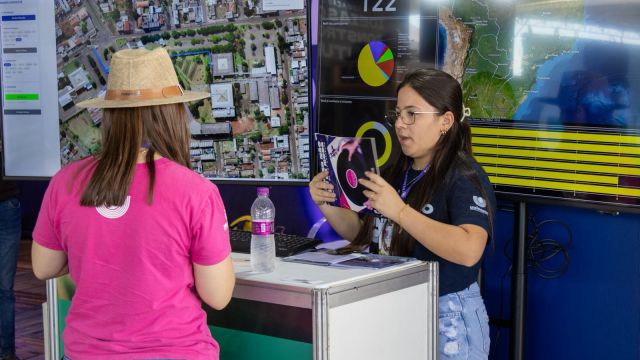 Imagem referente a notícia: Show Rural: Projeto Webgis monitora público no estande da Unioeste