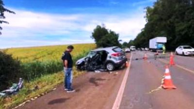 Imagem referente a notícia: Homem morre após violenta colisão na BR-369 entre Mamborê e Campo Mourão