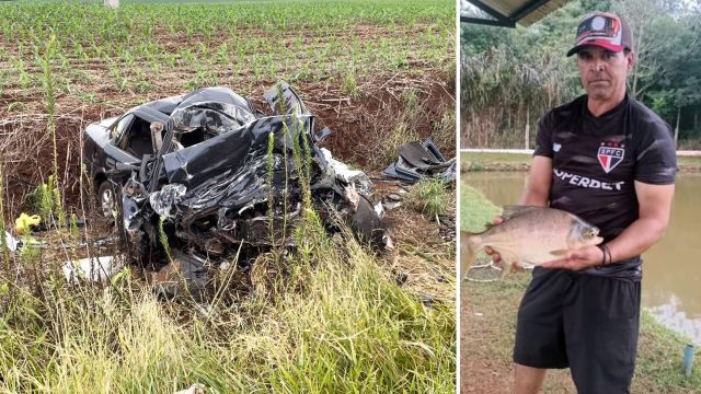 Imagem referente a notícia: Homem morre após colisão frontal entre Vectra e caminhão na BR-369, entre Cascavel e Corbélia