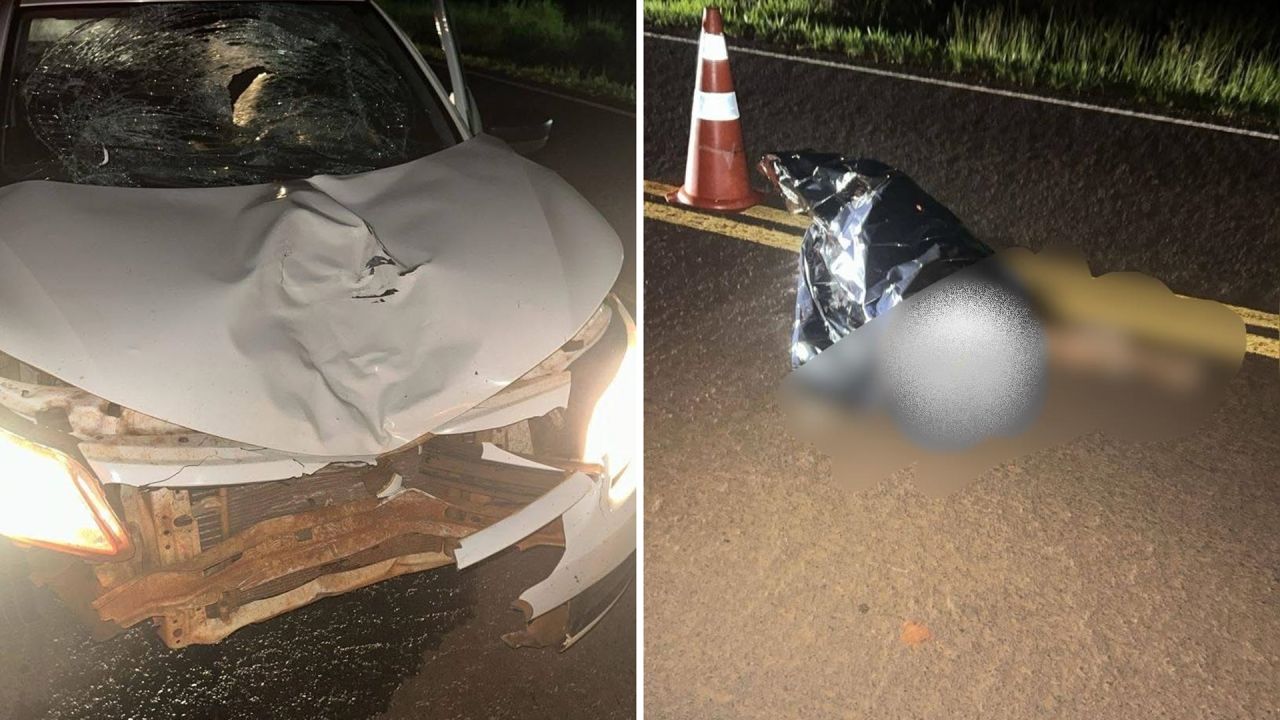 Tragédia na PR-484: atropelamento com morte mobiliza equipes em Quedas do Iguaçu