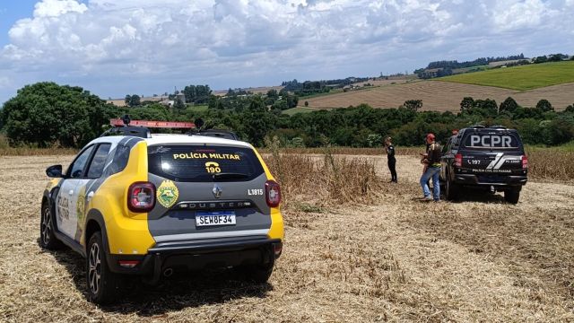 Imagem referente a notícia: Corpo em decomposição é encontrado durante colheita em Quedas do Iguaçu e mobiliza forças de segurança