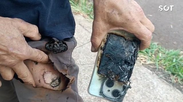 Ataque de cachorro no Jardim Nova Cidade, termina com celular explodindo e homem ferido na rua