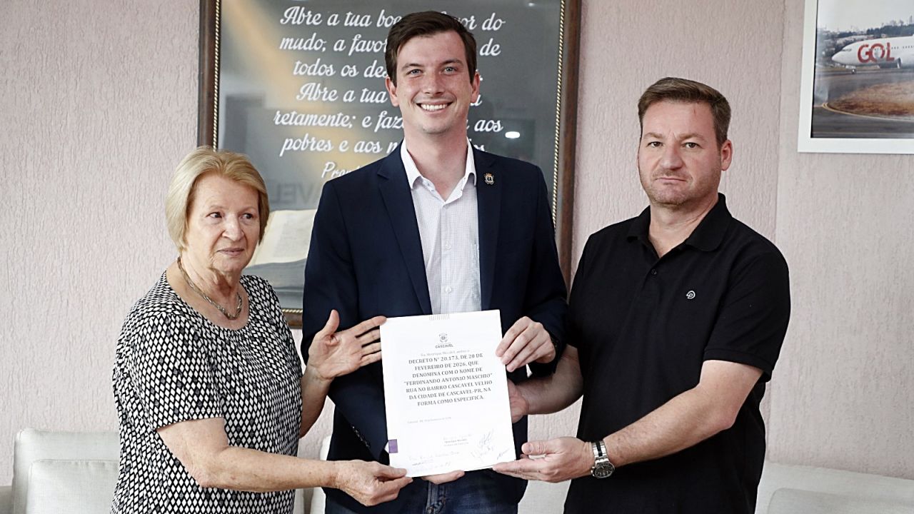 Ferdinando Antônio Maschio: Prefeitura de Cascavel oficializa homenagem a pioneiro que marcou a história da cidade