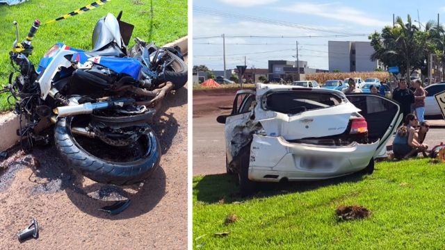 Tragédia na PR-574: motociclista morre após violenta colisão em Cafelândia