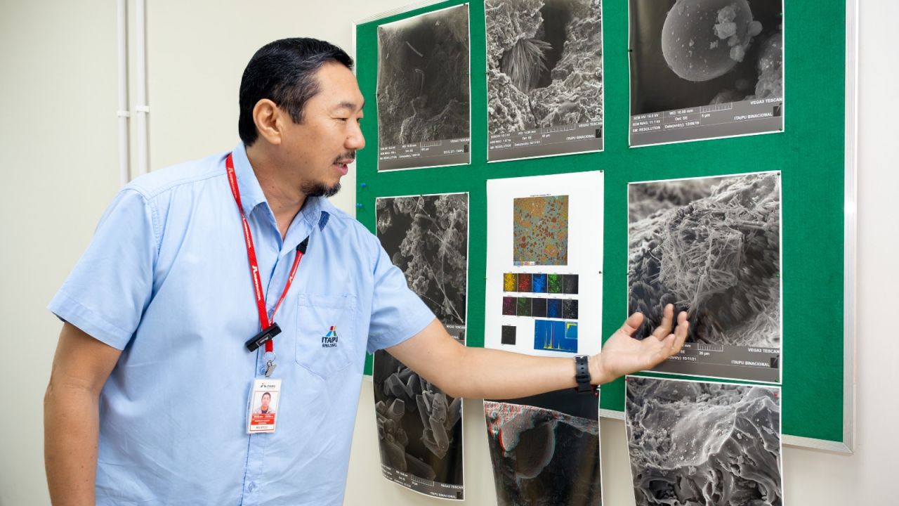 Microscopia eletrônica aperfeiçoa o monitoramento do concreto e melhora a segurança da barragem de Itaipu