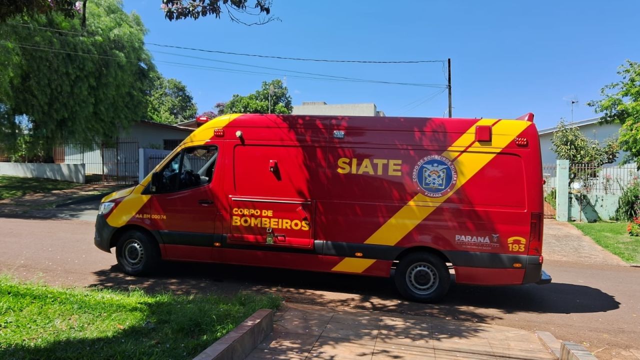 Idoso de 63 anos cai de altura de três metros em residência no Jardim Clarito e é levado à UPA em Cascavel