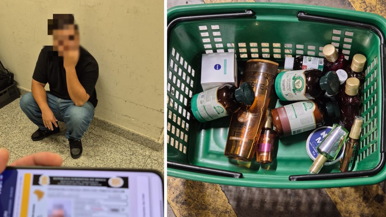 Jovem de 20 anos é preso após tentativa de levar R$ 433 em produtos de supermercado na Avenida Tancredo Neves