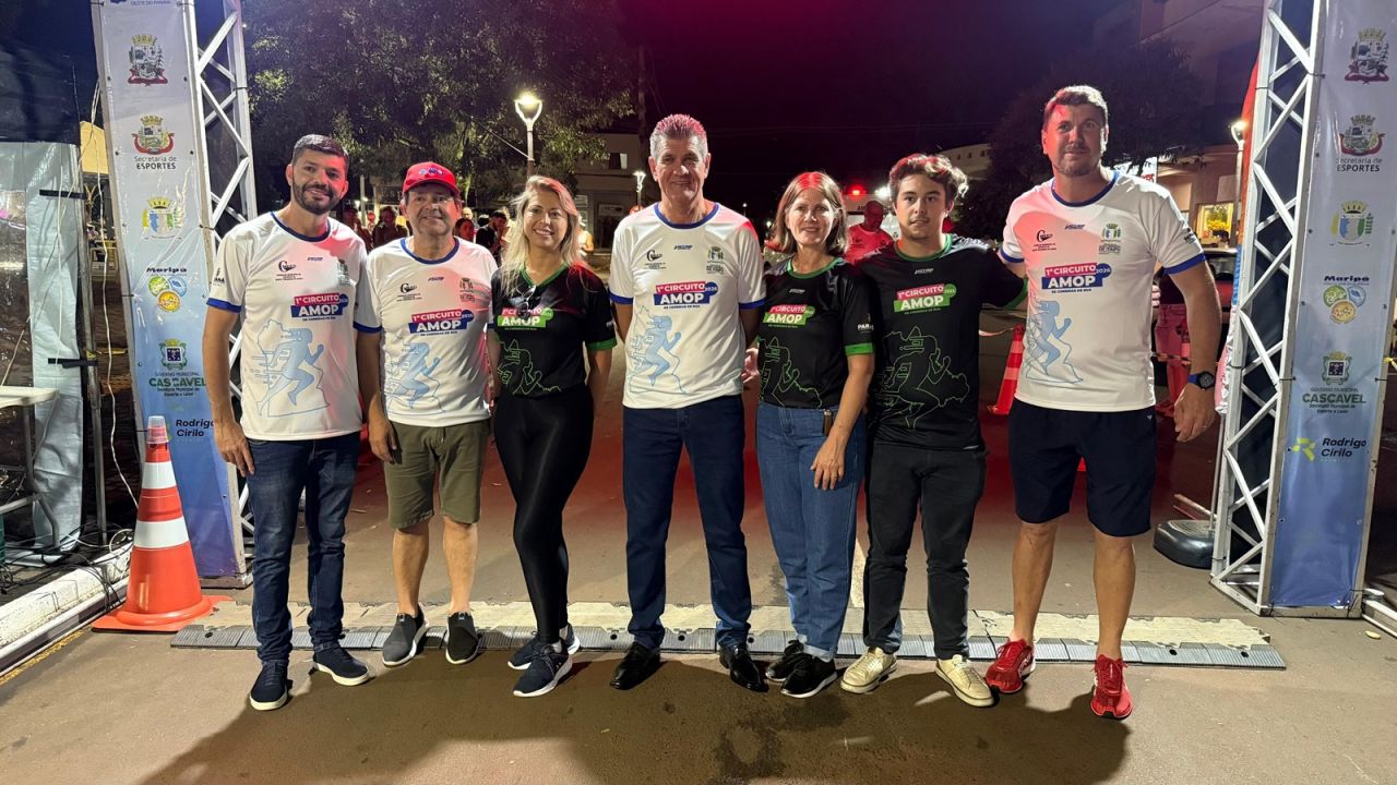 Penúltima etapa do Circuito AMOP de Corrida de Rua movimenta Santa Terezinha de Itaipu