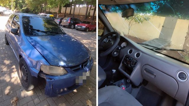 Carro é apreendido no Centro após PM flagrar pneus carecas, para-brisa trincado e R$ 4,3 mil em débitos