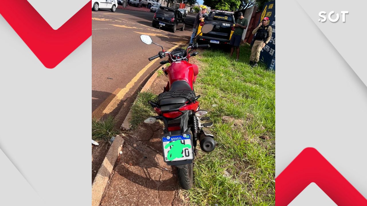 Grave acidente entre moto e caminhão deixa jovem ferido na PRC-467, em Cascavel