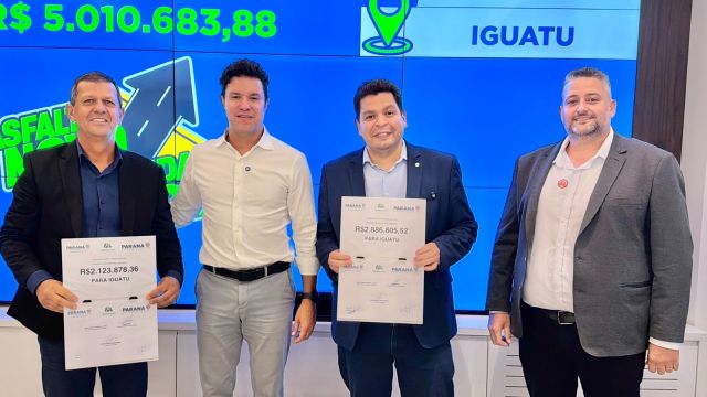 Imagem referente a notícia: Maior da história: Iguatu recebe pacote de mais de R$ 5 milhões para asfalto