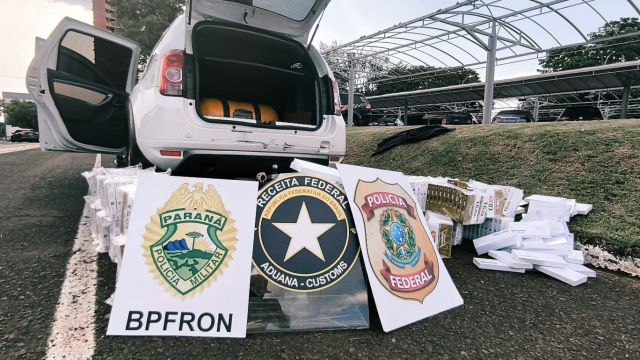 Imagem referente a notícia: Receita Federal intercepta carga de R$ 300 mil em medicamentos para emagrecimento na fronteira com a Argentina