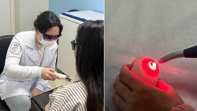 Imagem referente a notícia: Alívio na amamentação: HUOP acolhe mães com tratamento gratuito de laserterapia mamilar