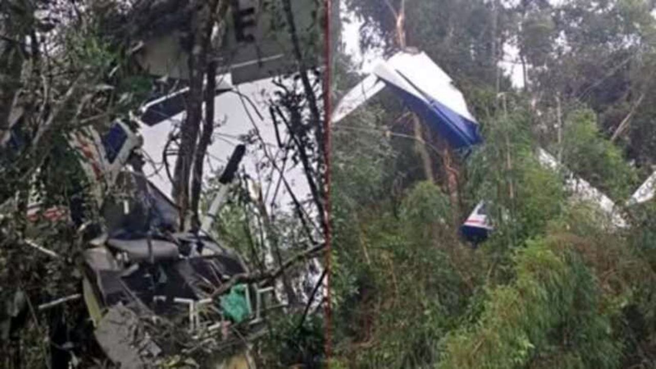 Avião que saiu de Santa Catarina cai no Paraná após atingir fiação durante temporal e piloto morre