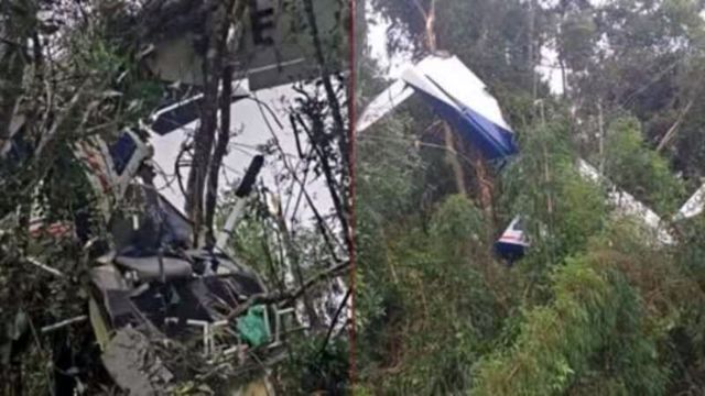 Avião que saiu de Santa Catarina cai no Paraná após atingir fiação durante temporal e piloto morre