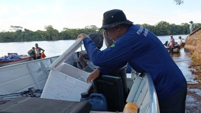 Imagem referente a notícia: Agentes do IAT abordam 150 embarcações na primeira ação de fiscalização após a Piracema