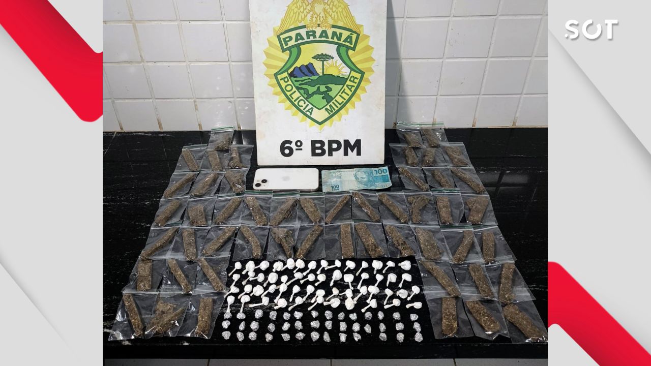 Três mulheres são detidas pela PM com entorpecentes, no Jardim Melissa em Cascavel