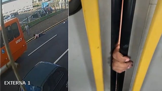 Imagem referente a notícia: Idosa fica com a mão presa na porta, é arrastada por ônibus e morre: motorista é indiciado após investigação da PCPR no Paraná