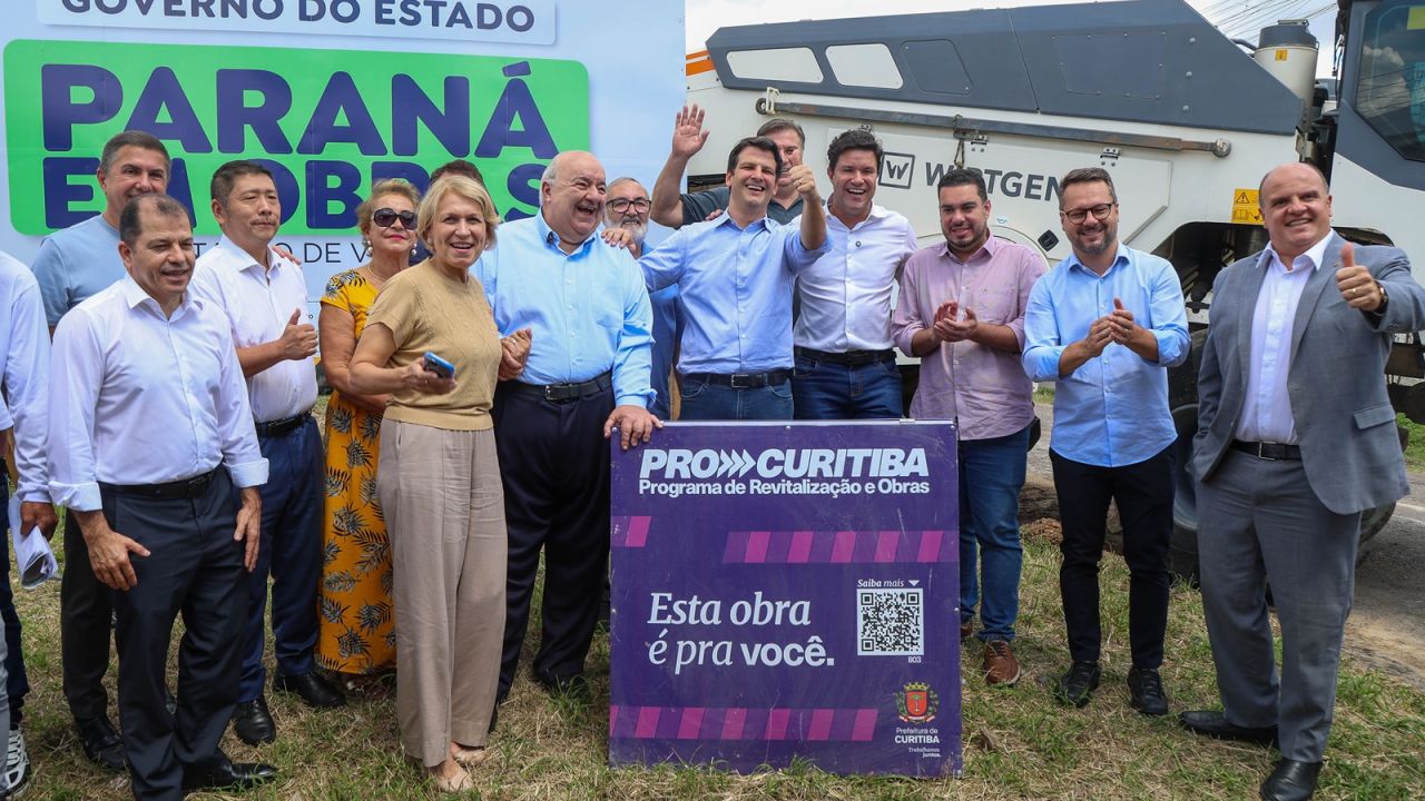 Estado e prefeitura assinam ordem de serviço para recuperar 100 km de ruas em Curitiba