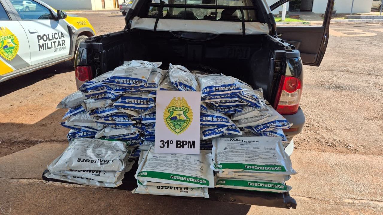 Fuga em rodovia termina com prisão e apreensão de 60 kg de veneno no interior do Paraná