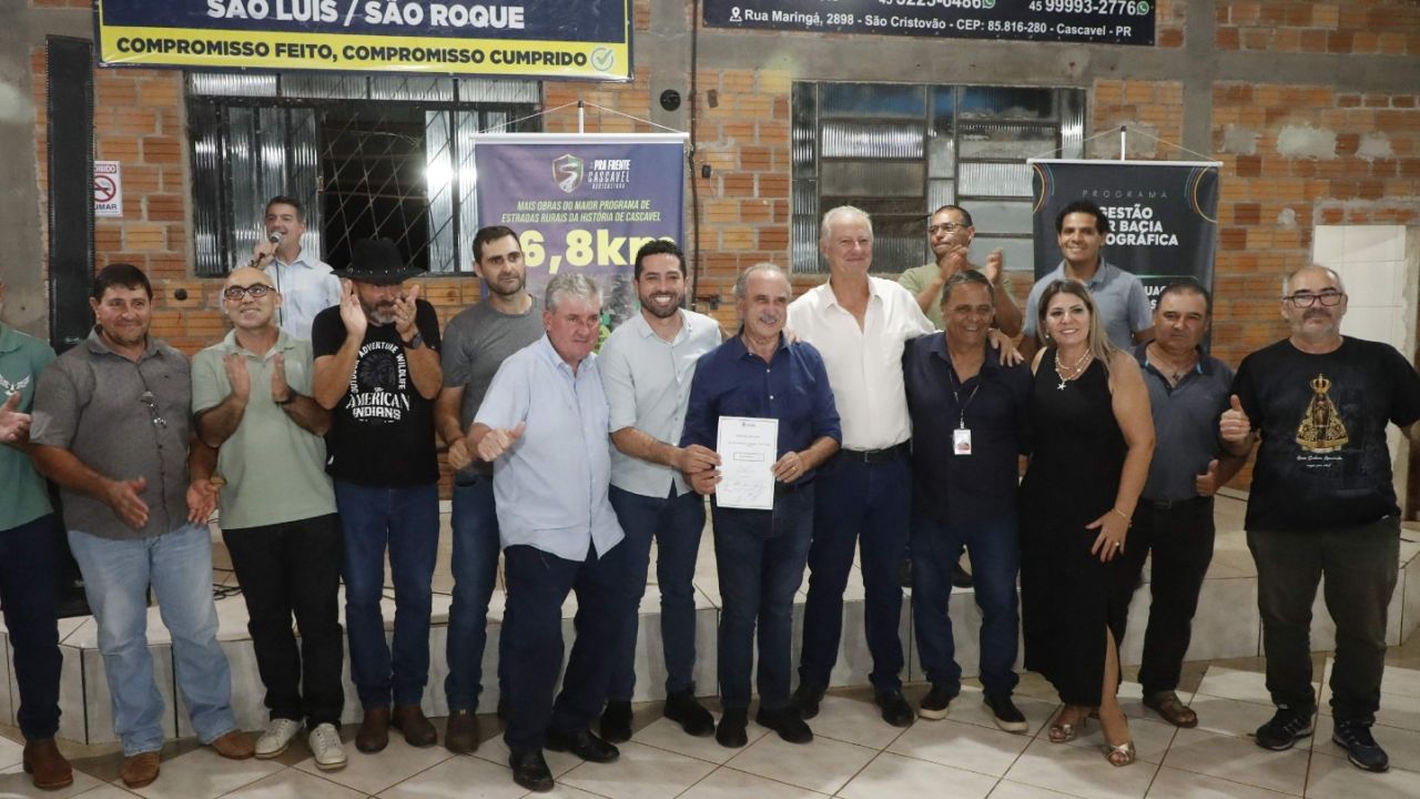 Comunidades de São Roque e São Luiz recebem pavimentação de 6,4 Km e novos investimentos são anunciados para o interior