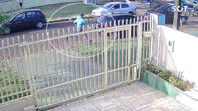 Imagem referente a notícia: Delegacia de Homicídios prende suspeito de matar pai diante do filho no Jardim Clarito em Cascavel