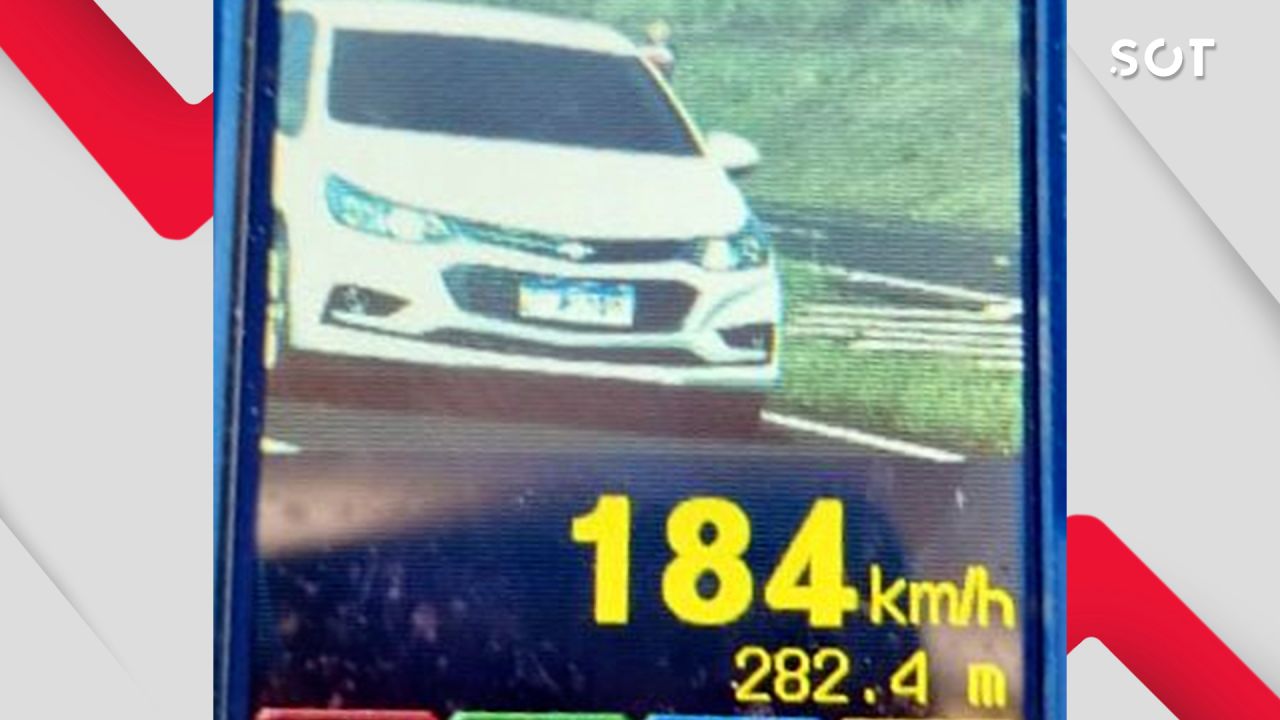 PRF flagra motorista a 184 km/h na BR-277 e registra mais de 500 infrações em um único dia em Cascavel