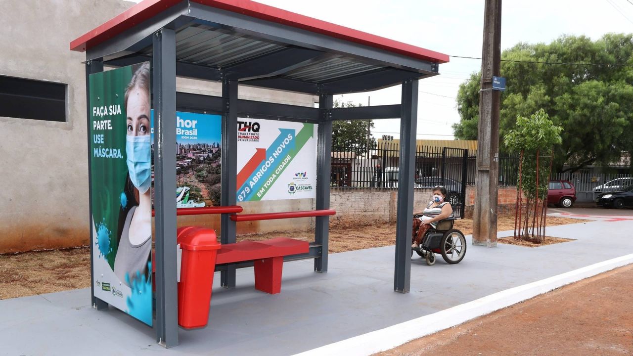 Empresas poderão adotar pontos de ônibus para cuidar em troca de publicidade em Cascavel