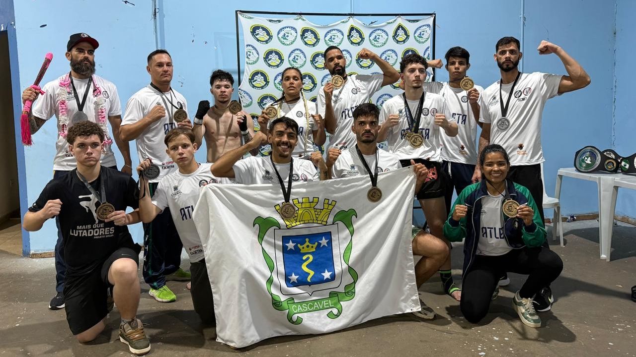 Cascavel domina Campeonato Paranaense de Muay Thai 2026 e conquista título geral com 11 ouros