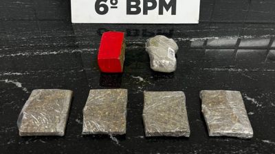 Imagem referente a notícia: Homem é preso com mais de 300 gramas de maconha durante operação policial em Cascavel