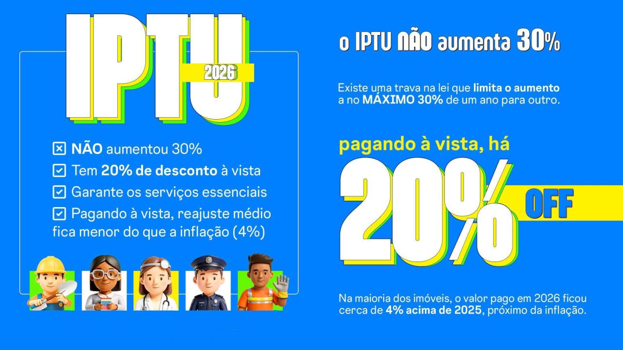 Prefeitura de Cascavel libera carnê online do IPTU e inicia entrega das e-cartas nas residências