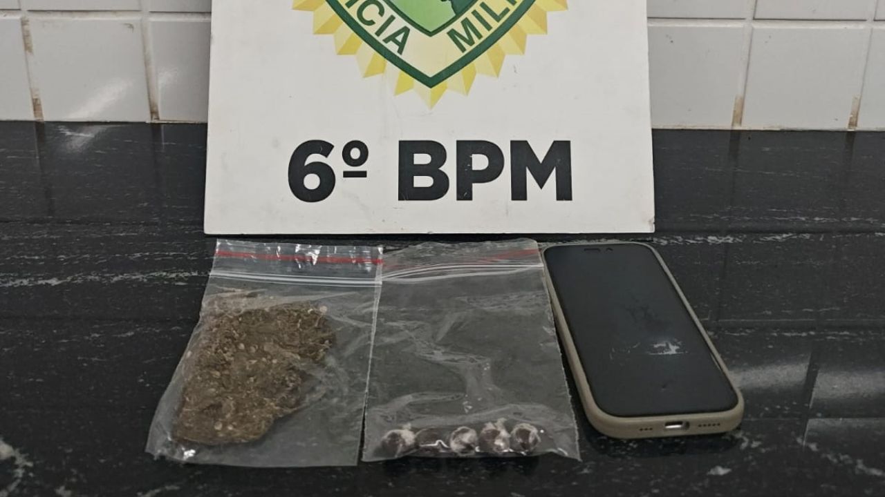 Suspeito é preso por tráfico de drogas durante abordagem em posto de combustível no Bairro São Cristóvão