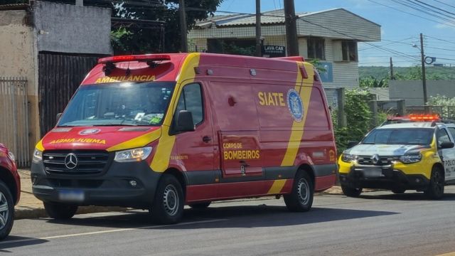 Imagem referente a notícia: Homem supostamente baleado mobiliza bombeiros em Cascavel, mas é encontrado apenas com sinais de agressão