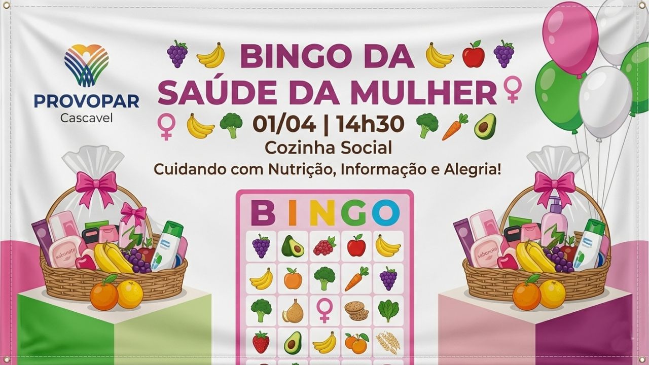 PROVOPAR realiza “Bingo da Saúde da Mulher” com atividades educativas e foco no bem-estar em Cascavel