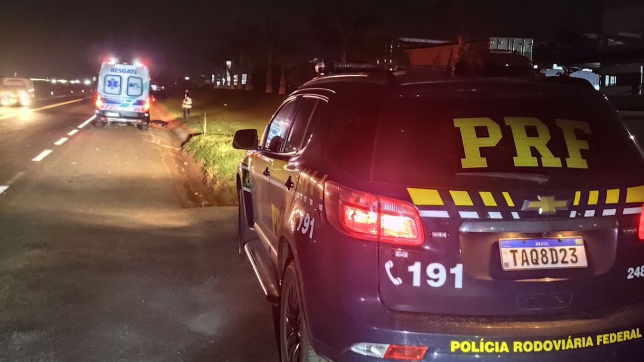 Pedestre morre após ser atropelado na BR-153 em Jacarezinho