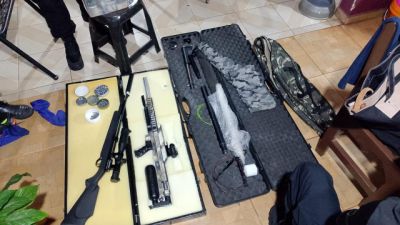 Imagem referente a notícia: PF realiza operação contra caça ilegal no Parque Nacional do Iguaçu e apreende armas e equipamentos