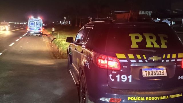 Pedestre morre após ser atropelado na BR-153 em Jacarezinho