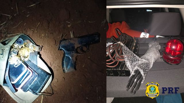 PRF frustra roubo a ônibus e prende homem em Campo Mourão