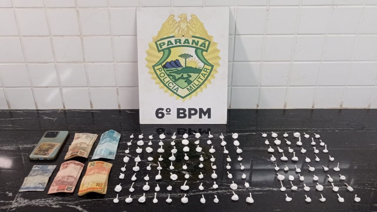 Operação da PM flagra tráfico de drogas e prende quatro pessoas no bairro Brazmadeira