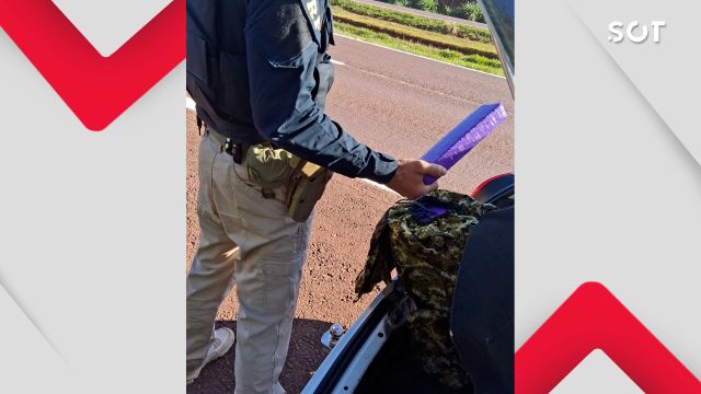 Casal é preso com quase 18 kg de maconha na BR-163 em Cascavel; homem tinha dois mandados em aberto