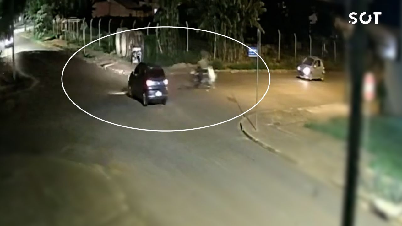 Motorista foge após causar acidente grave com motociclista no Jardim Veneza em Cascavel