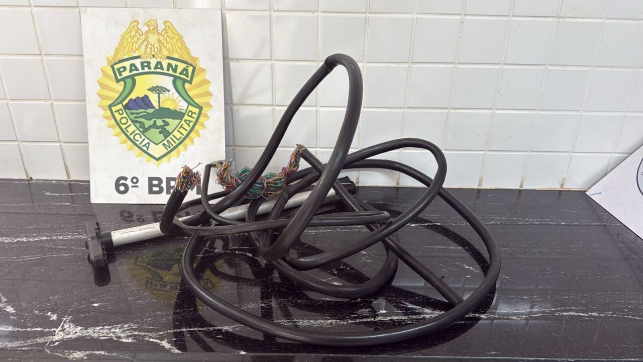 Dupla é presa em flagrante por furto de fios de energia no Bairro Universitário