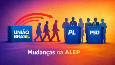 Imagem referente a notícia: Janela partidária altera forças na Alep: 19 deputados trocam de sigla e União Brasil perde toda a bancada