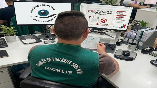 Imagem referente a notícia: Golpe em Cascavel: falsos e-mails em nome da Vigilância Sanitária tentam enganar empresários